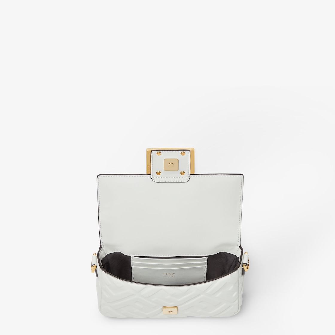 FENDI Baguette® Mini White leather bag - Image 5